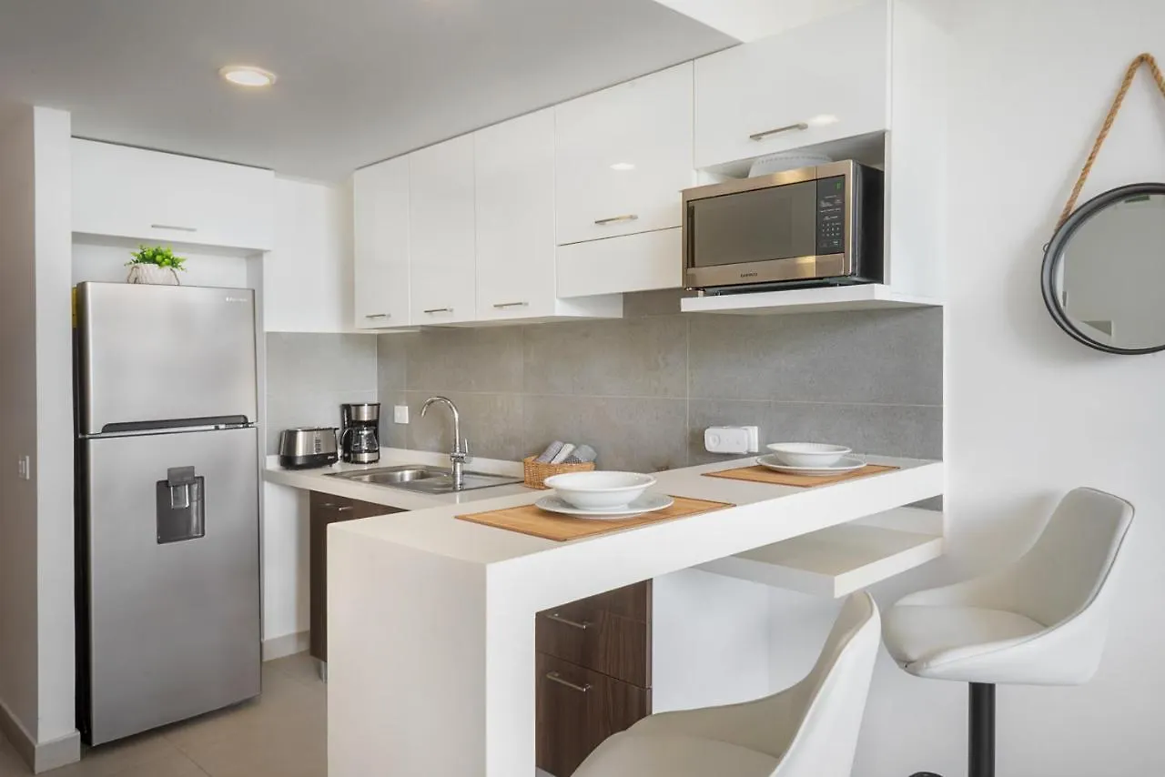 툴룸 Luxury Ph, Aldea Zama Private Roof, Pool, Solarium 아파트